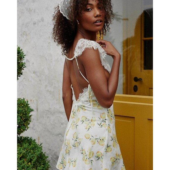 For Love & Lemons x Free People Audrey Mini Slip Dress - Picture 3 of 10